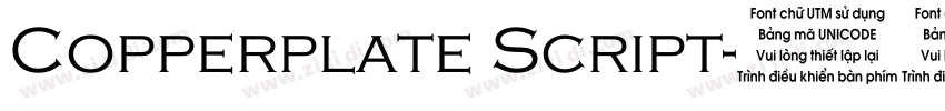 Copperplate Script字体转换